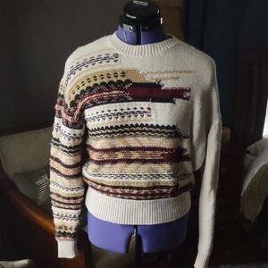 Multicolor Patterned Sweater